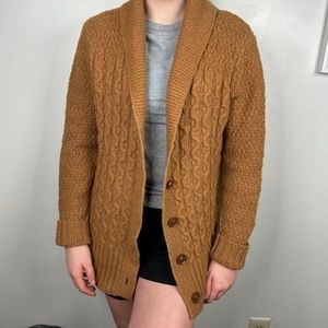 Grandpa Core Brown Knit Eddie Bauer Cardigan TL